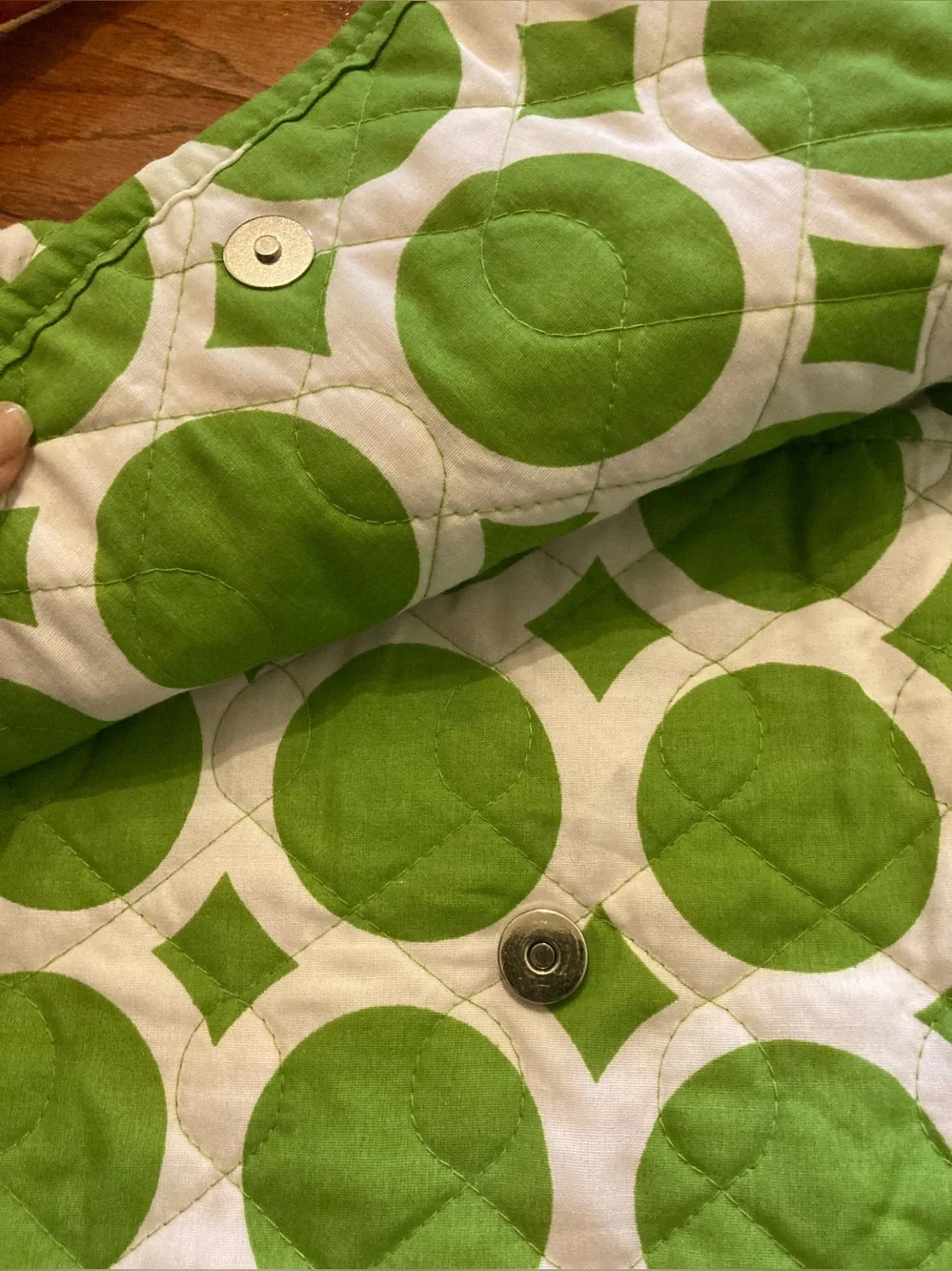 Buckhead Betties Large Green, White and Pink Travel Bag
